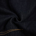 Premium Raw Denim Panel Stitch Wide-Leg Jeans