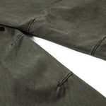 Men's Distressed Washed Denim Cargo Pants Punk Street Loose Zipper