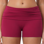Folded Waistband Contoured‑Booty Elevated‑Feel Shorts