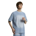 Vintage Waffle Knit Contrast Stitch Oversized T-Shirt