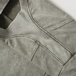 Vintage Washed Distressed Short Sleeve Panel Design Tee