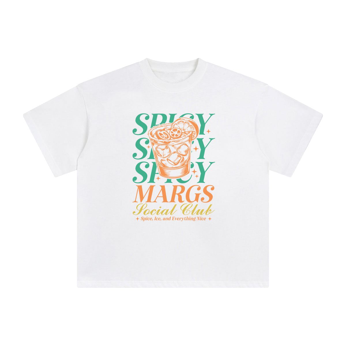 Spicy Margs Social Club Graphic Tee-INNBLAC Fashion Apparel
