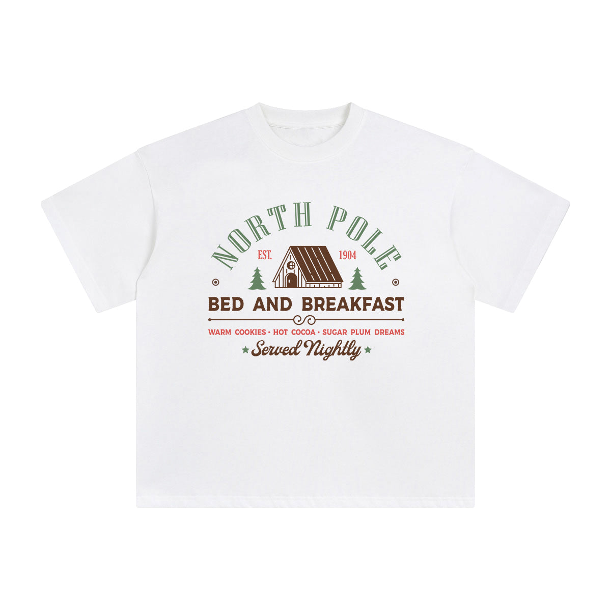 North Pole House Graphic Tee-INNBLAC Fashion Apparel