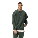 Oversized Stone Wash Fleece Sweatshirt