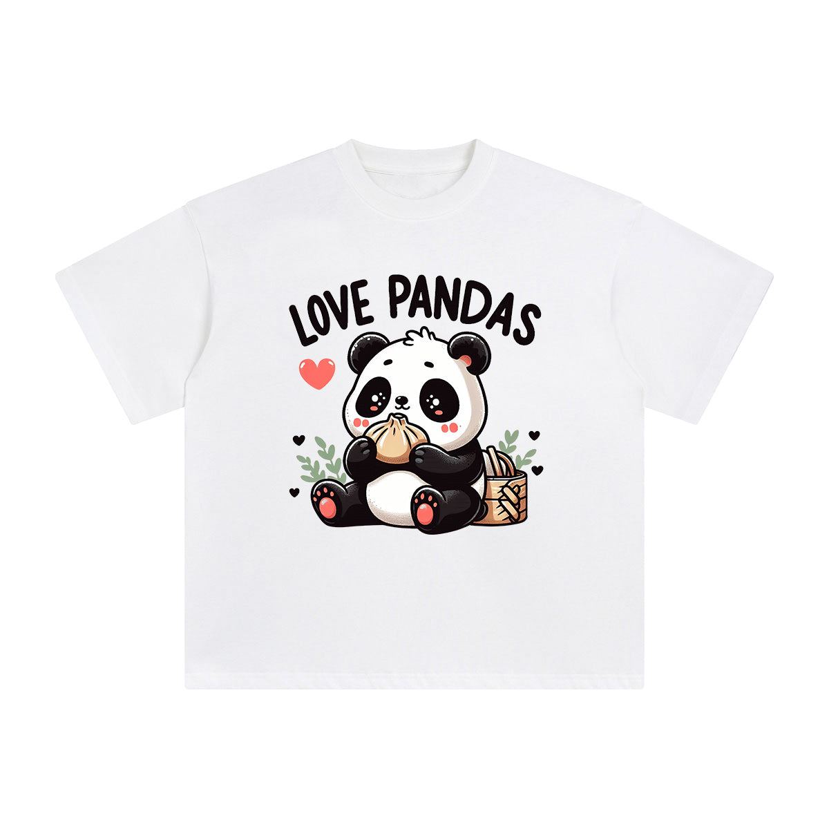Love Pandas Graphic Tee-INNBLAC Fashion Apparel