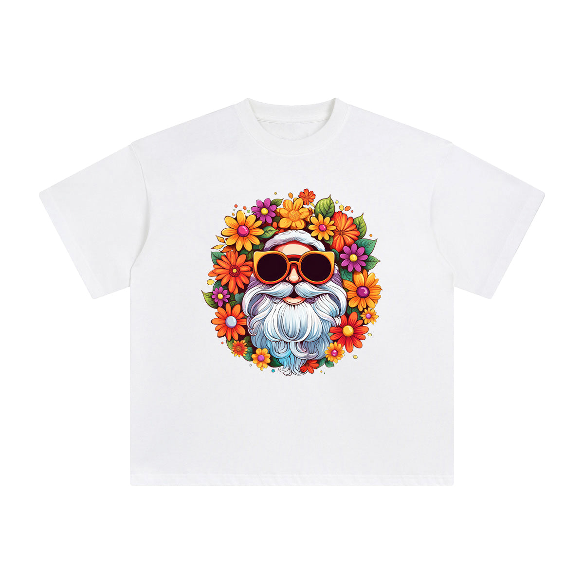 Groovy Santa Claus Graphic Tee-INNBLAC Fashion Apparel