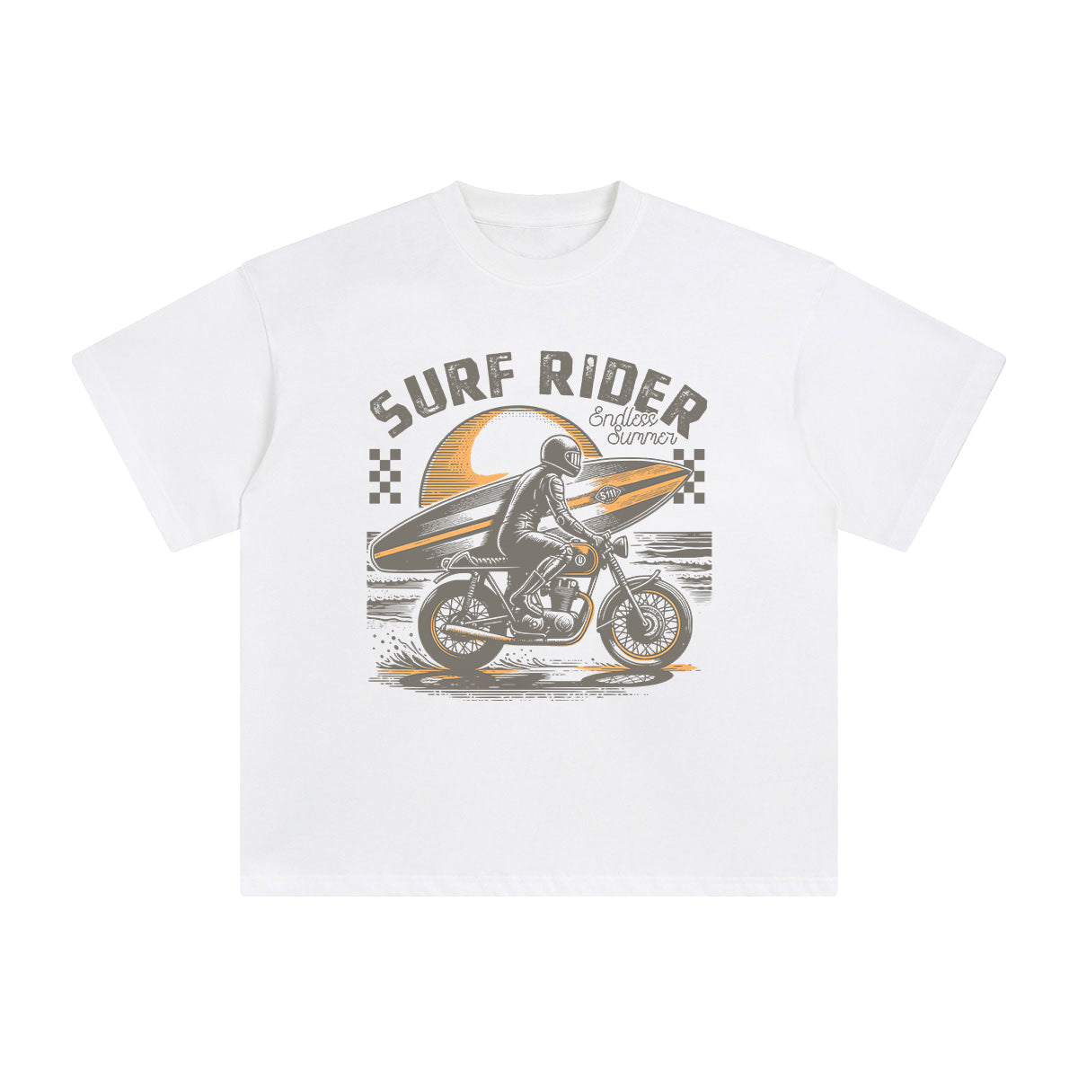 Surf Rider Endless Graphic Tee-INNBLAC Fashion Apparel