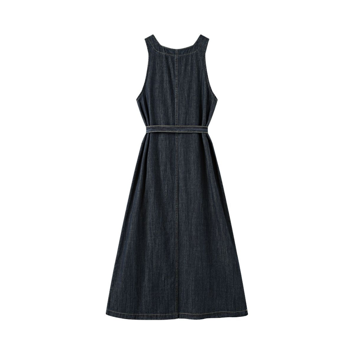 Falda vaquera con bordado de perlas y lavado vintage