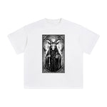 Mystery Devil Sheep Tarot Card Graphic Tee-INNBLAC Fashion Apparel