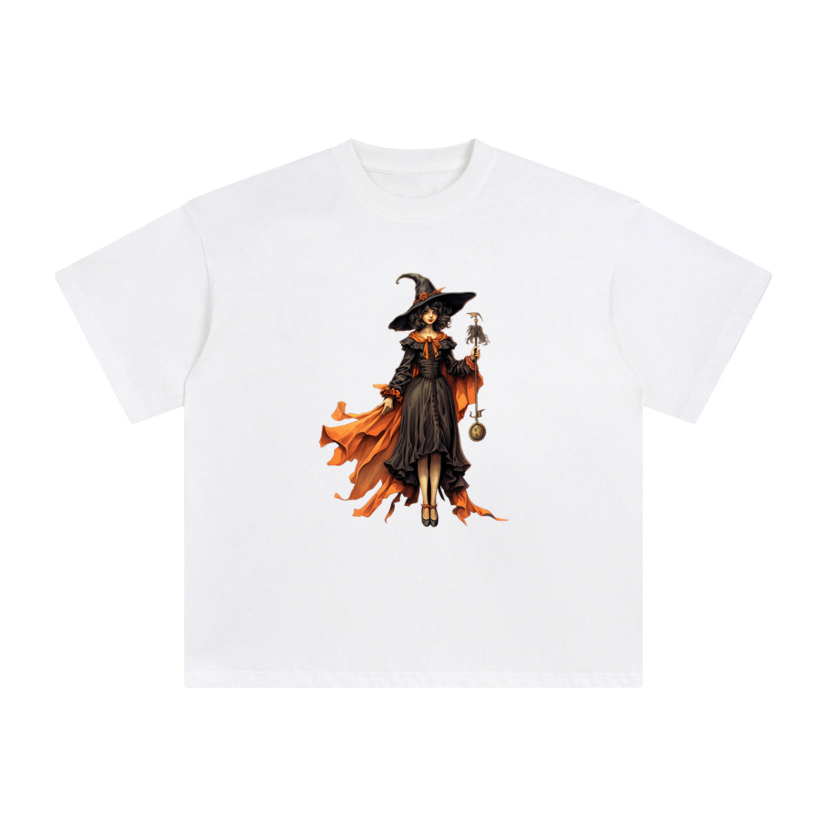 Halloween Witch Graphic Tee-INNBLAC Fashion Apparel