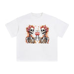 Twins Skeleton Graphic Tee-INNBLAC Fashion Apparel
