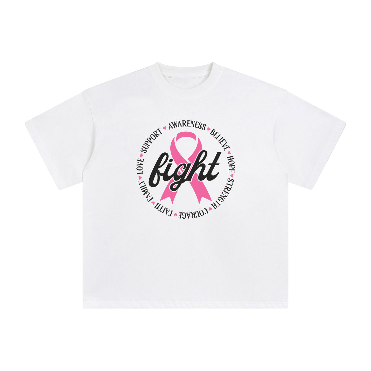 Breast Cancer Quote Graphic Tee-INNBLAC Fashion Apparel