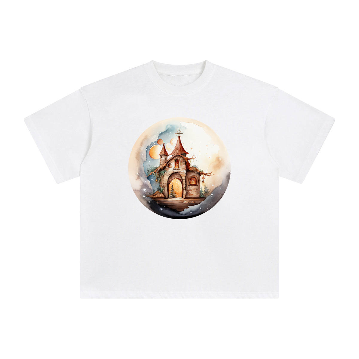 Small House Graphic Tee-INNBLAC Fashion Apparel