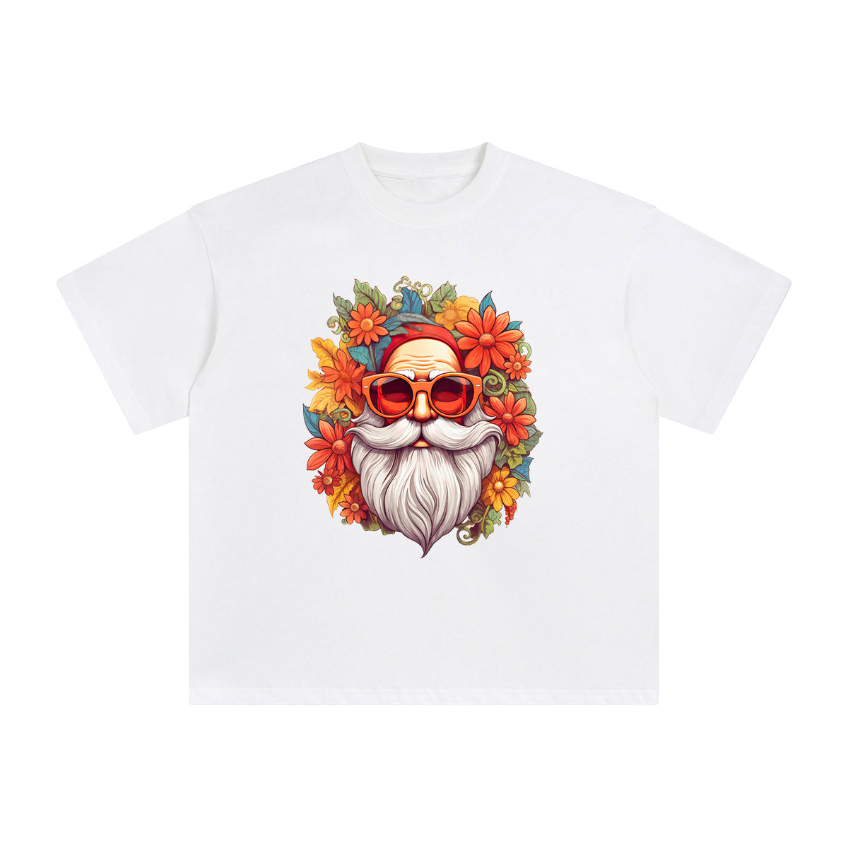 Groovy Santa Claus Graphic Tee-INNBLAC Fashion Apparel