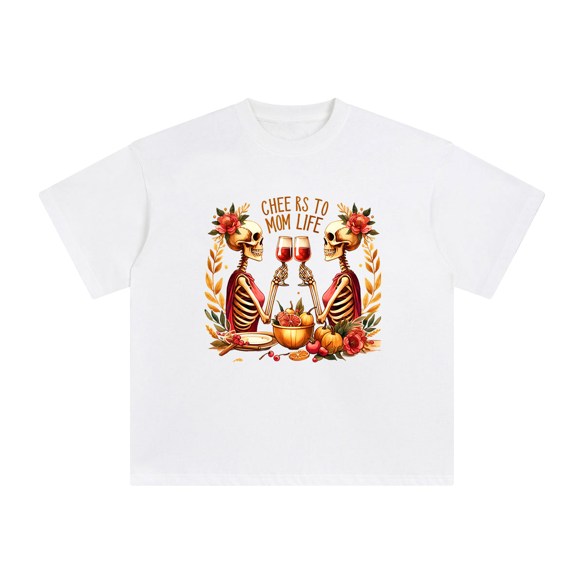 Cheers To Mom Life Graphic Tee-INNBLAC Fashion Apparel