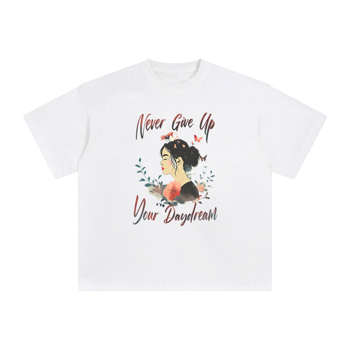 Never Give Up Your Daydream Graphic Tee-INNBLAC Fashion Apparel
