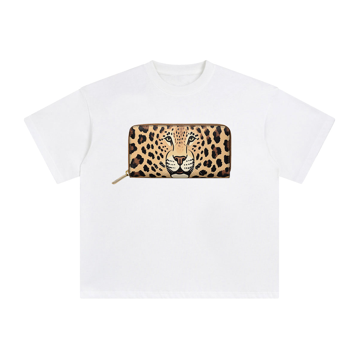 Leopard Hand Wallet Graphic Tee-INNBLAC Fashion Apparel
