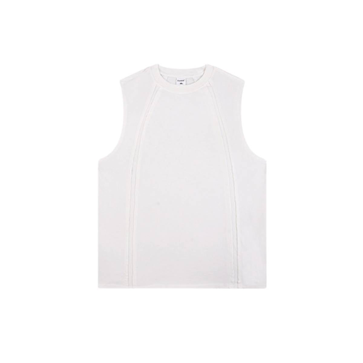 Camiseta sin mangas descolorida de 8 oz