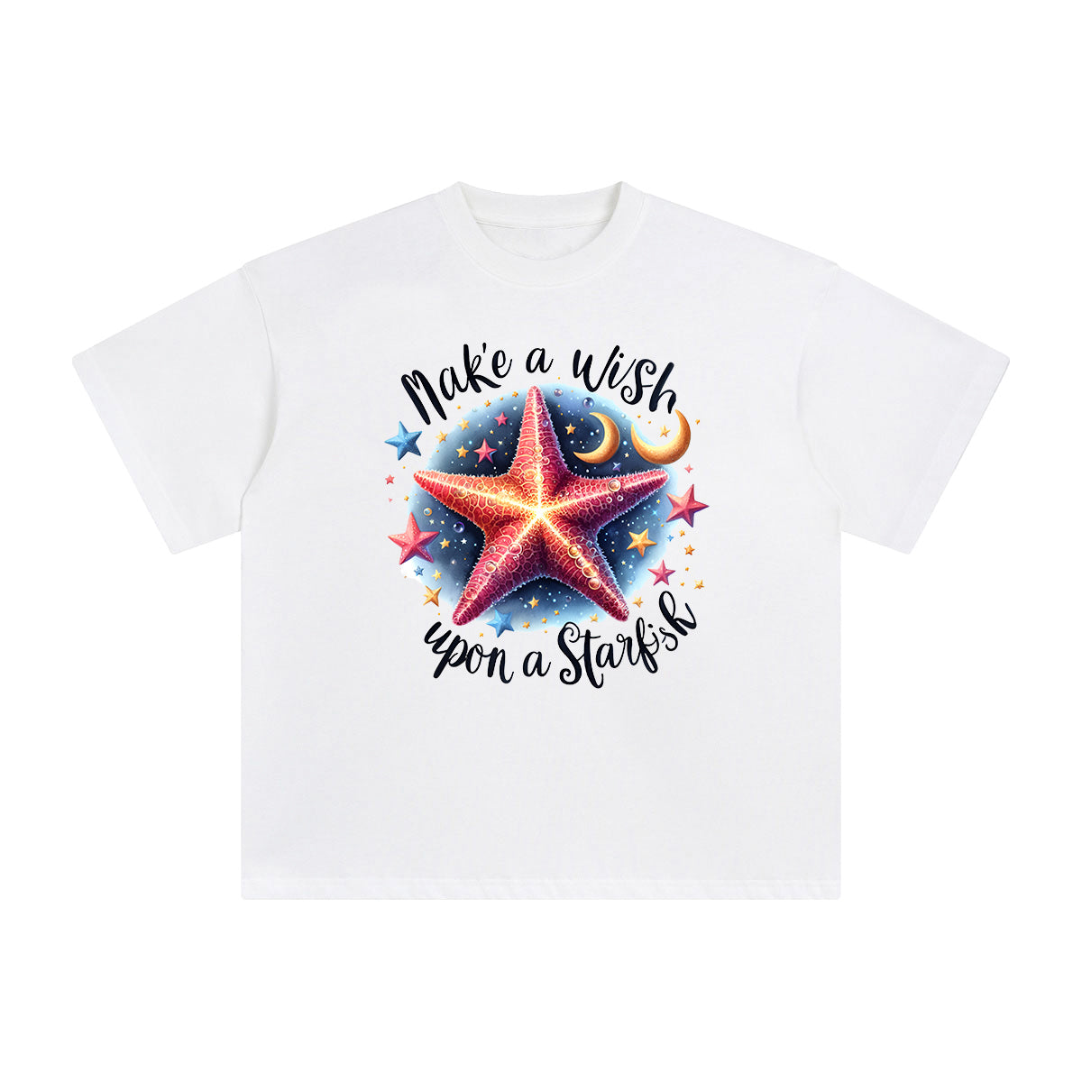 Cute Starfish Graphic Tee-INNBLAC Fashion Apparel