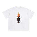 Halloween Candle Graphic Tee-INNBLAC Fashion Apparel