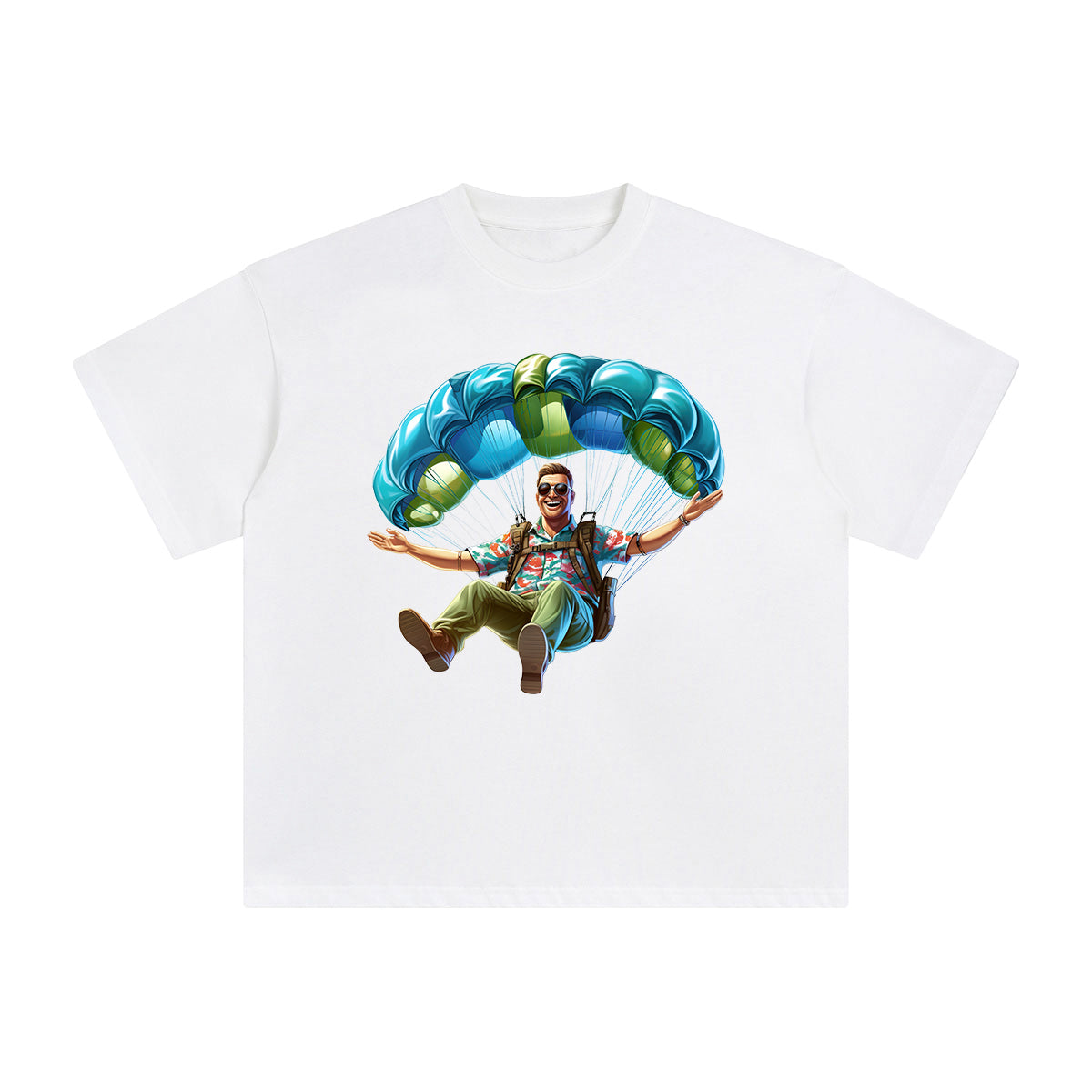 Parachute Graphic Tee-INNBLAC Fashion Apparel