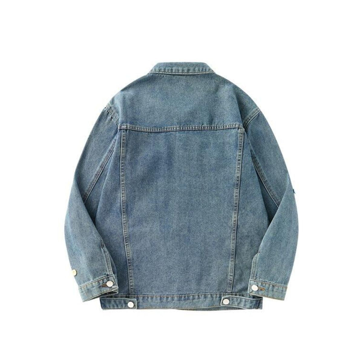 Colorful Buttoned Denim Trucker Jacket