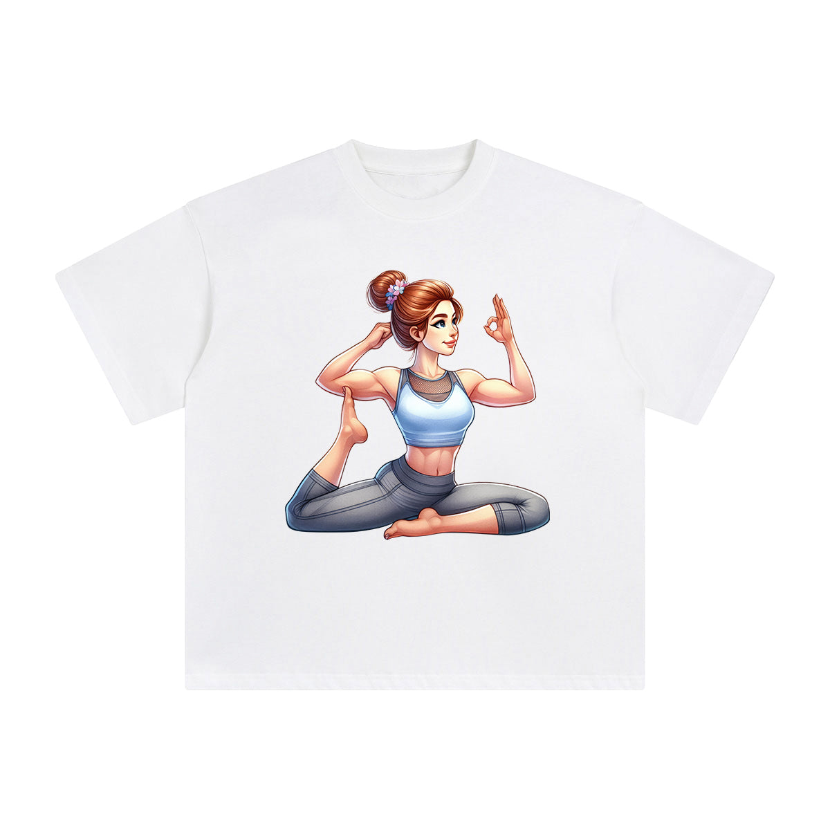 Yoga Mom Comic Graphic Tee-INNBLAC Fashion Apparel