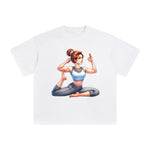 Yoga Mom Comic Graphic Tee-INNBLAC Fashion Apparel