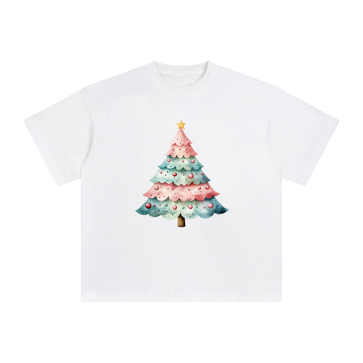 Christmas Tree Graphic Tee-INNBLAC Fashion Apparel