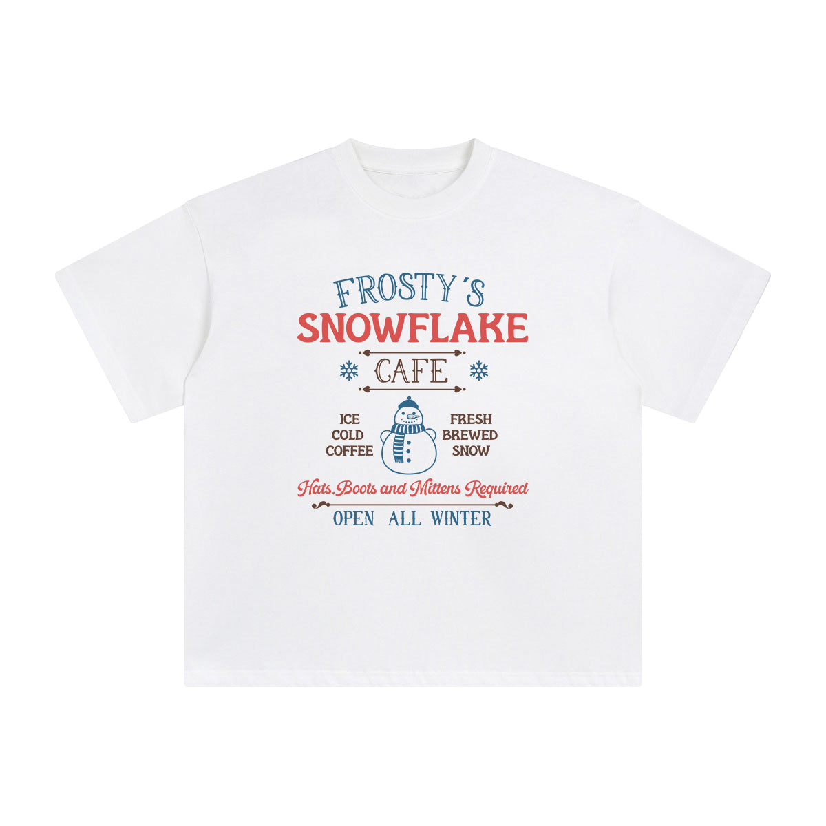 Christmas Snowman Graphic Tee-INNBLAC Fashion Apparel