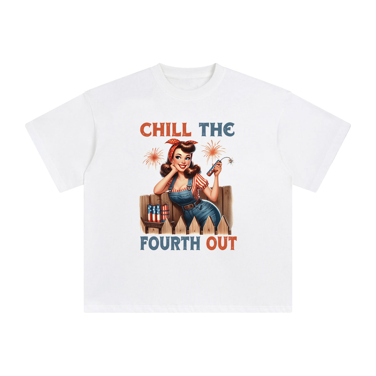 Chill The Fourth Out Graphic Tee-INNBLAC Fashion Apparel