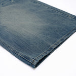 Wide-Leg Bermuda Washed Denim Shorts