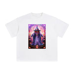 Scary Witch Card Graphic Tee-INNBLAC Fashion Apparel