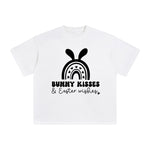 Bunny Kisses & Easter Wishes Graphic Tee-INNBLAC Fashion Apparel