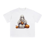 Ghost Drinking Coffee Graphic Tee-INNBLAC Fashion Apparel