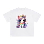 Pastel Christmas Baby Unicorn Graphic Tee-INNBLAC Fashion Apparel