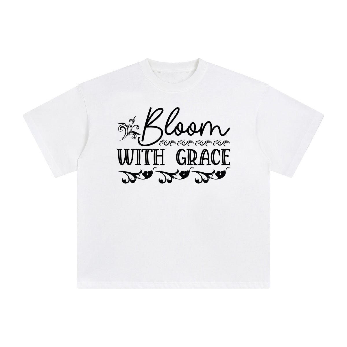 Bloom With Grace Aesthetic Graphic Tee-INNBLAC Fashion Apparel