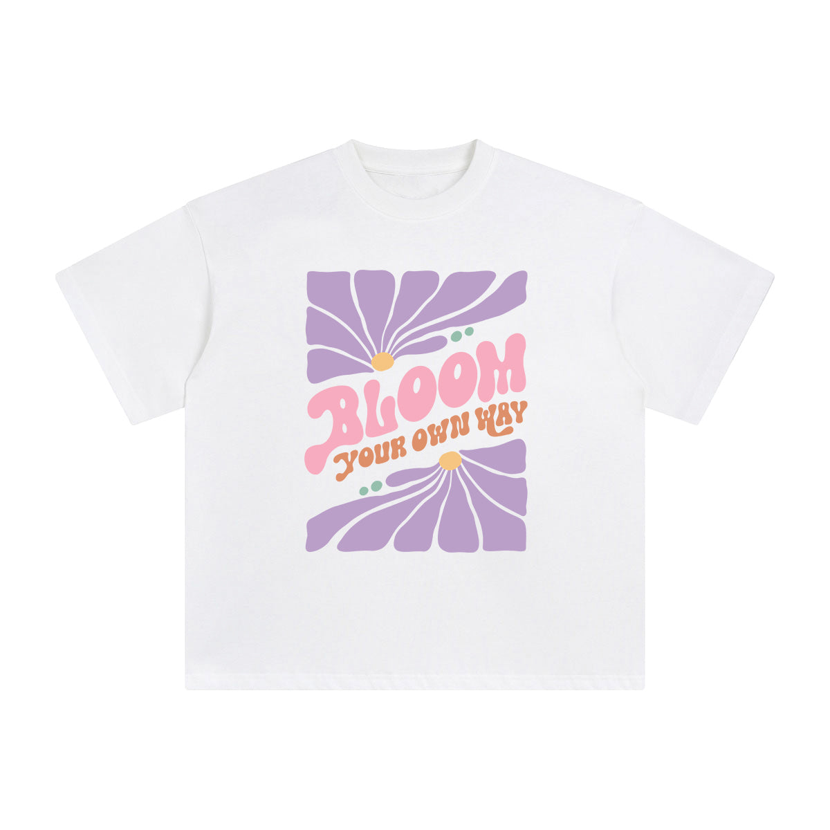 Bloom Abstract Graphic Tee-INNBLAC Fashion Apparel