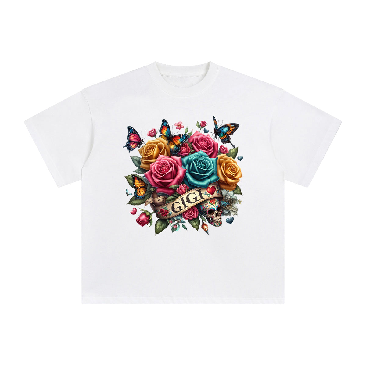 GIGI Blossom Graphic Tee-INNBLAC Fashion Apparel