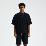 Solid Color Oversized Seamless T Shirt 8oz