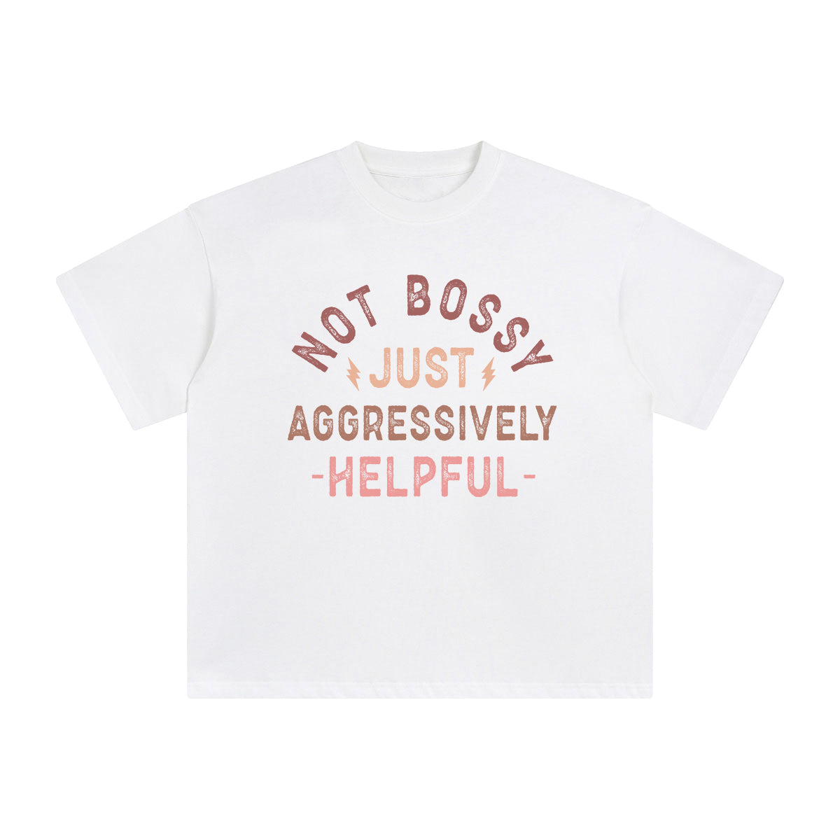 Not Bossy Just Aggressively Helpful Graphic Tee-INNBLAC Fashion Apparel