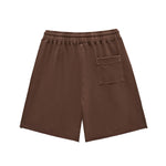 Washed Raw Edge Relaxed Shorts