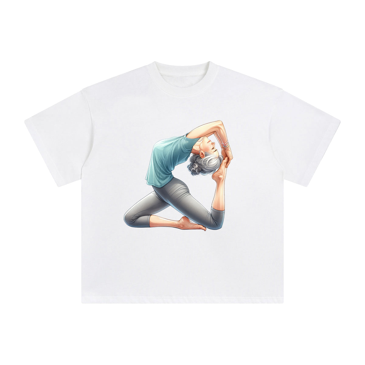 Yoga Mom Comic Graphic Tee-INNBLAC Fashion Apparel