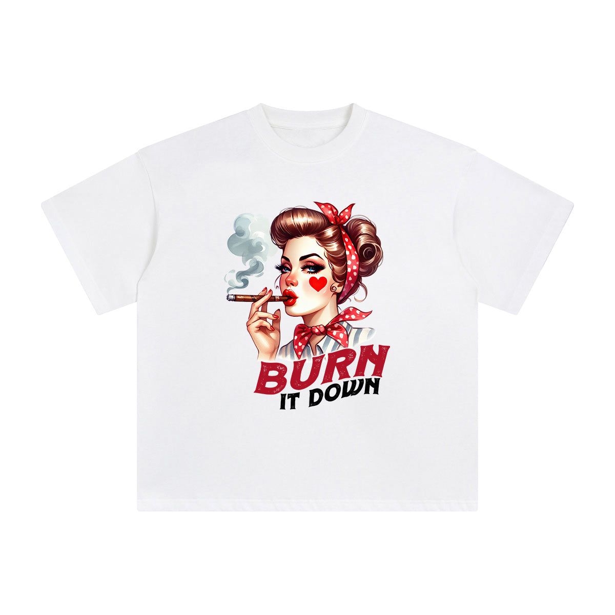 Burn lt Down Graphic Tee-INNBLAC Fashion Apparel