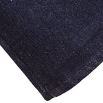 Falda vaquera con bordado de perlas y lavado vintage