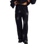 Distressed Spray-Paint Vintage Inspired Cuffed Sweatpants
