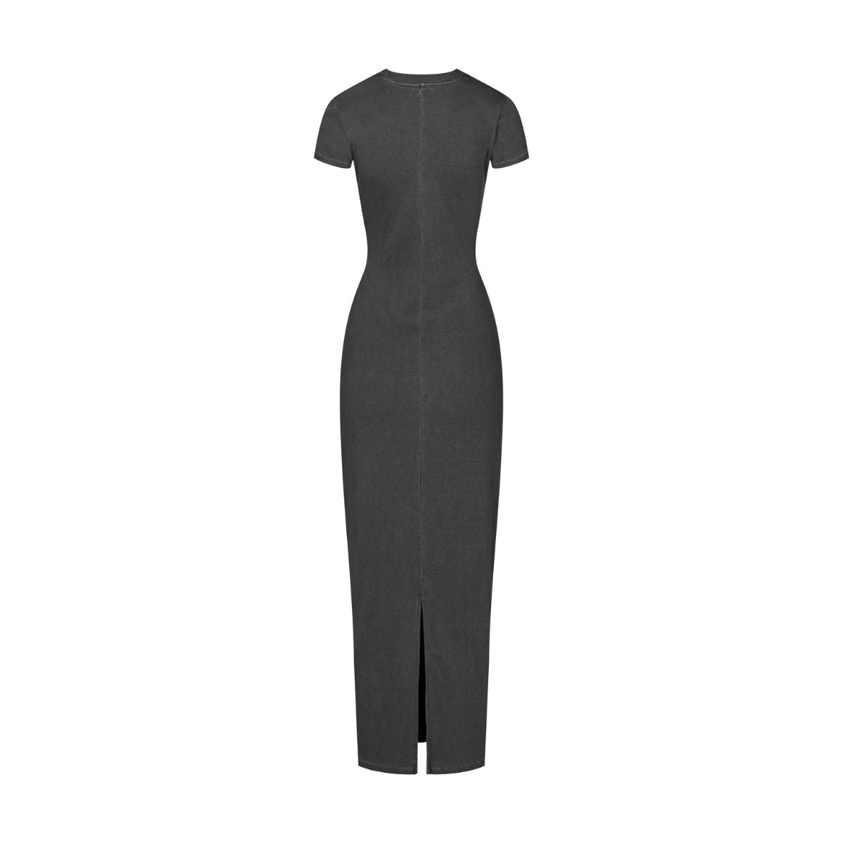 Vintage Wash Ribbed Tee Maxi Dress