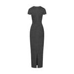 Vintage Wash Ribbed Tee Maxi Dress