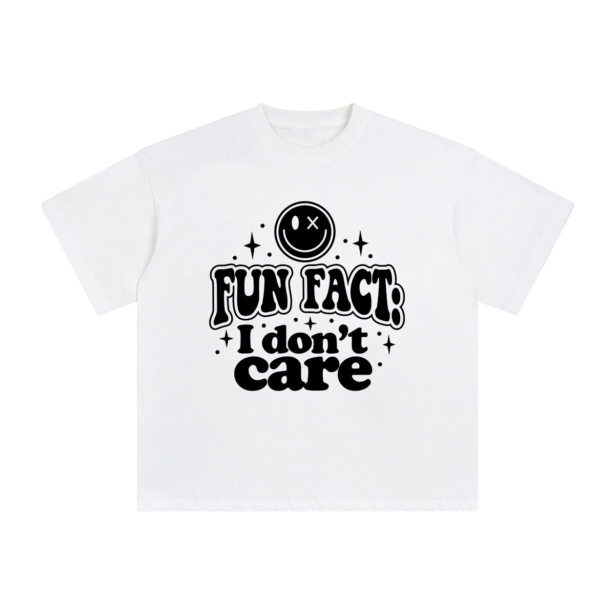 Fun Fact I Don't Care Graphic Tee-INNBLAC Fashion Apparel