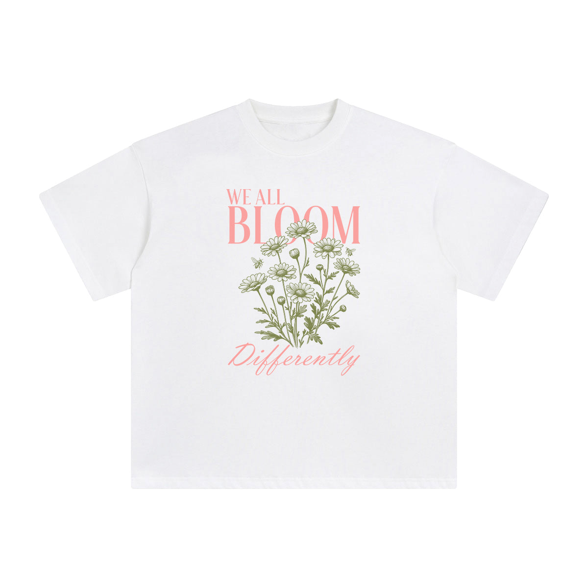 We All Bloom Differently Graphic Tee-INNBLAC Fashion Apparel